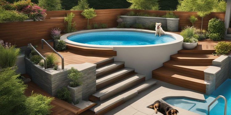 Pooltreppe für Hunde