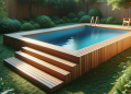 Pool Podest aus Holz