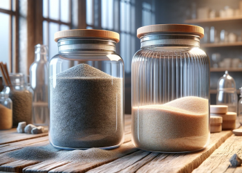 Filterglas oder Filtersand