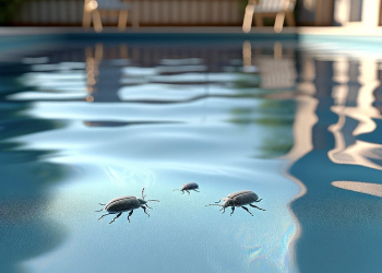 Wasserkäfer im Pool