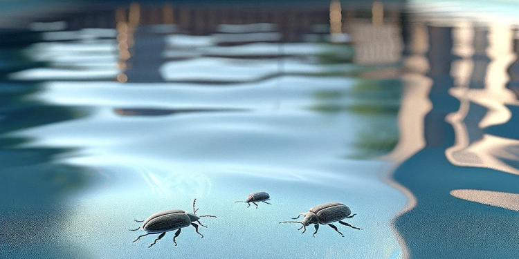 Wasserkäfer im Pool