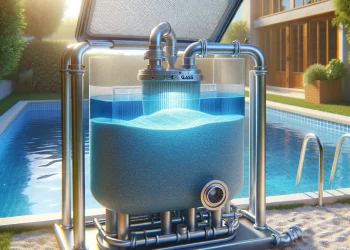 Filterglas in Sandfilteranlage