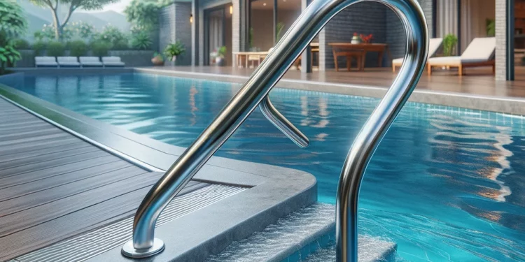 Handlauf für einen Pool