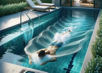 Pool mit Gegenstromanlage