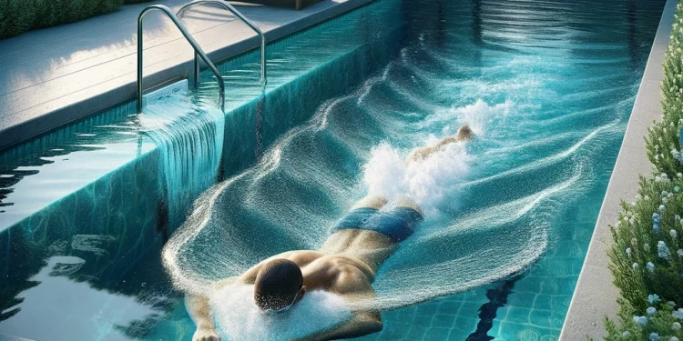 Pool mit Gegenstromanlage