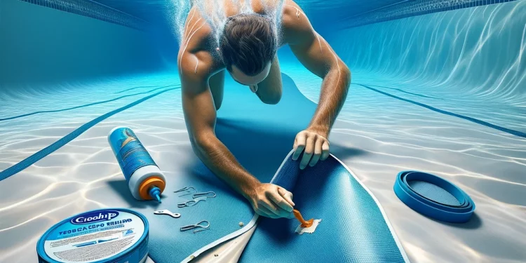 Poolfolie reparieren